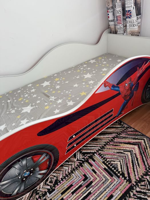 Детская кровать с матрасом для мальчика