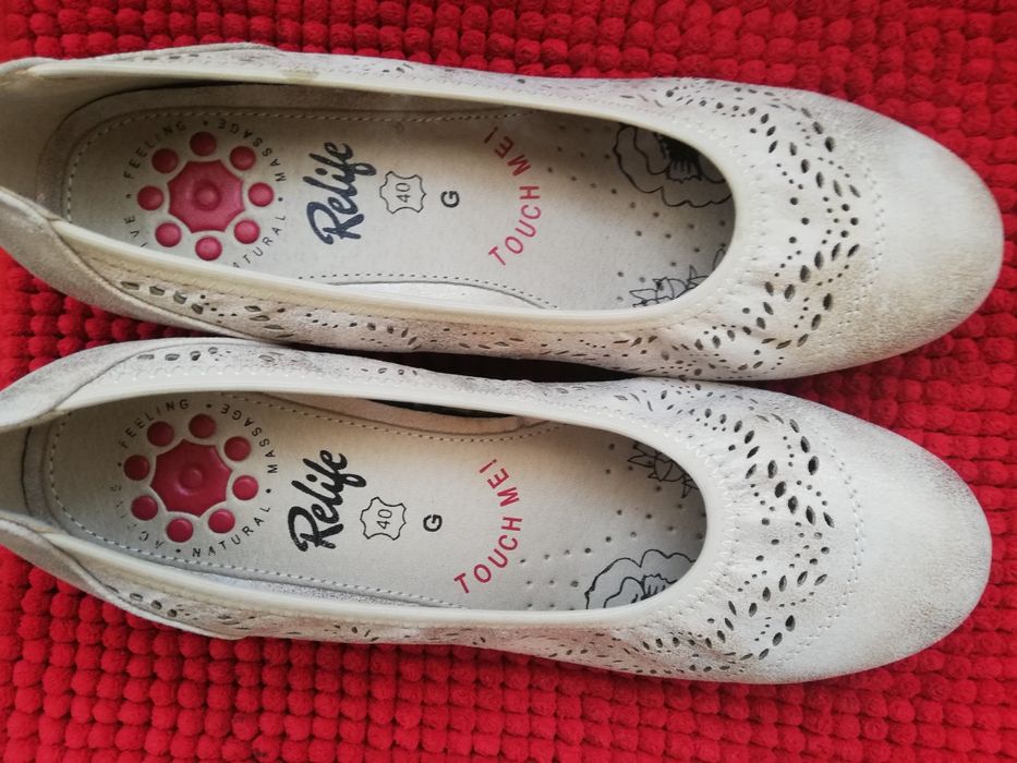 Pantofi noi piele nr 40 Relife damă