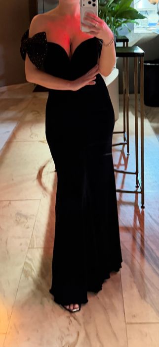 Rochie NISSA elegantă neagră – mărimea 36 XS/S
