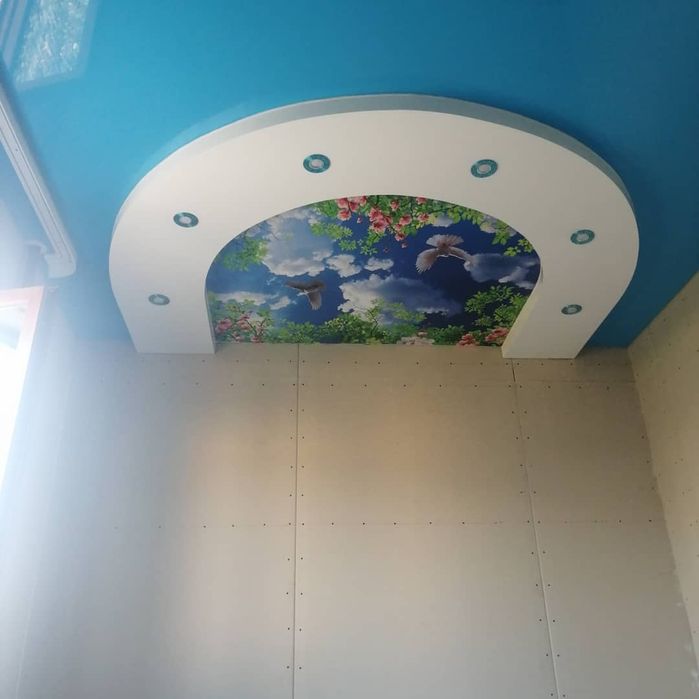 Натяжные потолки.