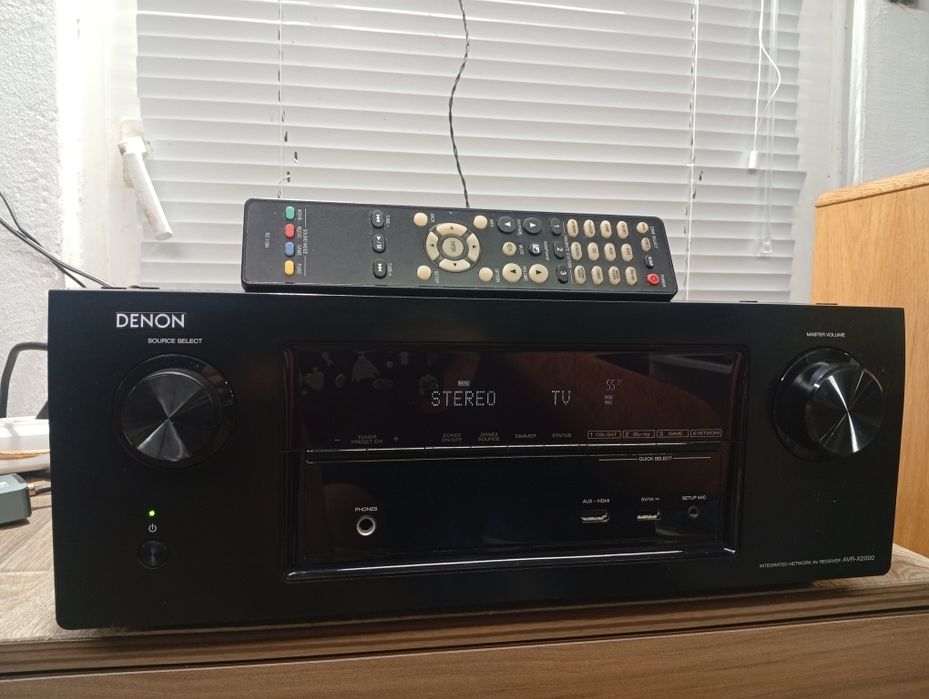 7.1 канален мрежов ресивър DENON AVR-X 2000 4K HDMI
