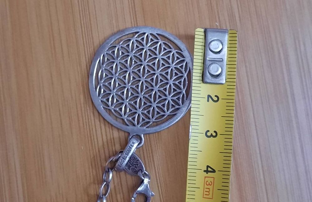 Lanț cu medalion(argint) Floarea vieții