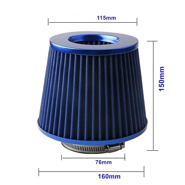 Универсален спортен въздушен Филтър за кола - 3 цвята.