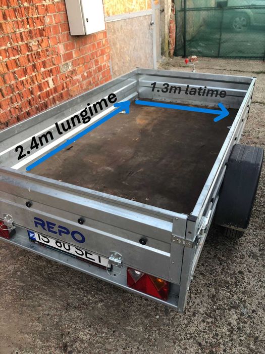 Închiriez Remorci AUTO / MOTO / ATV – Cat. B (750 kg) Jud Iasi