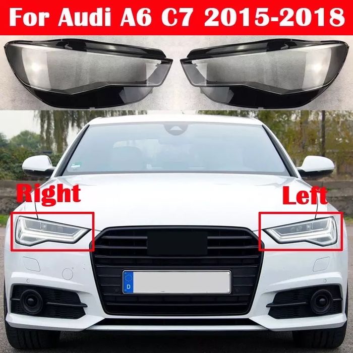 Sticle faruri far stanga/dreapta Audi A6 C7 facelift 2015-2018