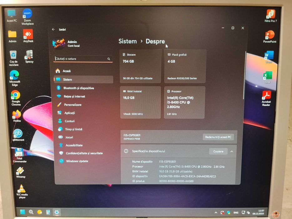 Calculator / PC Gaming Fujitsu i5 16Gb Video 4GB Ssd 256gb+500gb Hdd