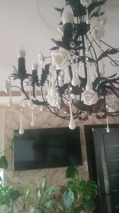 Продам недорого   картины, люстру,торшер