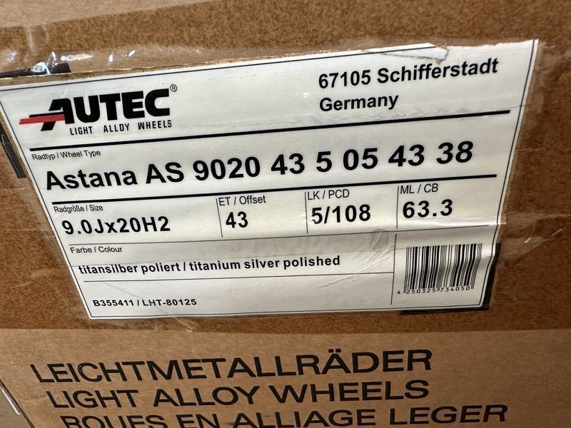 20цола 5x108 Volvo Rover Ford 4бр