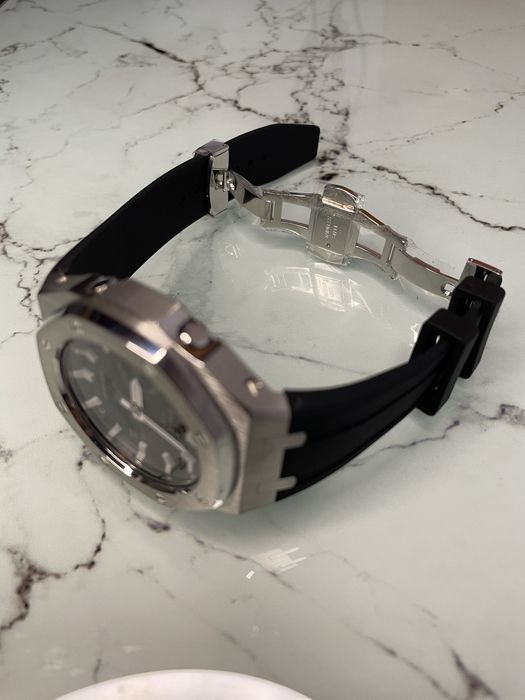 Ceas G-SHOCK ga-2100 mod Royal Casioak (Silver and Black)