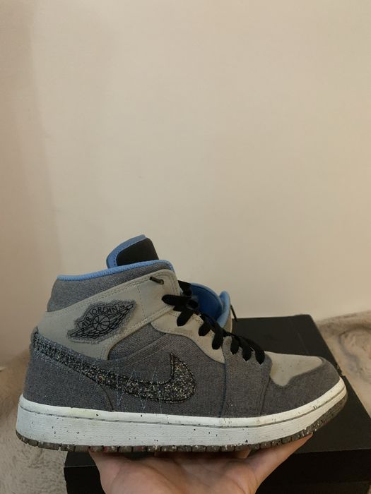 Jordan 1 mid univ blue, grey frog