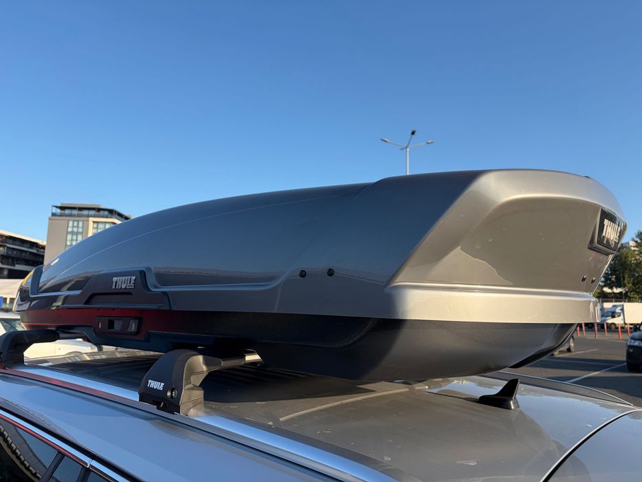 Комплект автобокс Thule Motion XT Alpine Titan + Напречни греди Thule Edge Flush Rail 7206