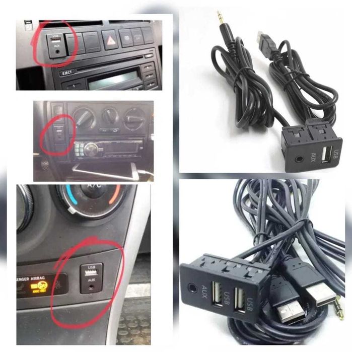 Conector Mufa Cablu USB Aux Auto Jack Aux Auto USB Jack Auxiliar