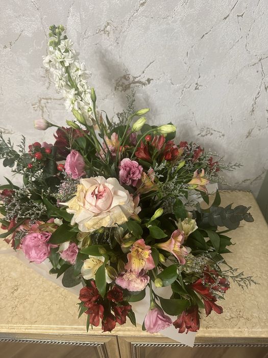 Букет в коробке.