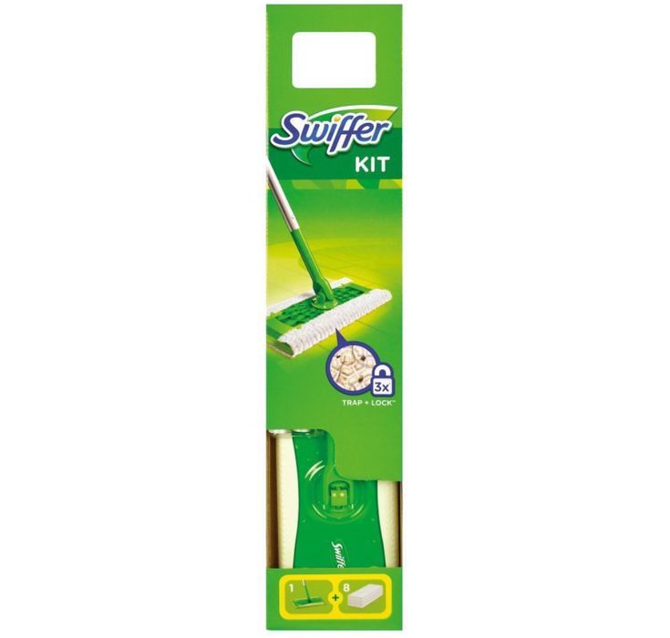 Mop Swiffer plat pentru a curata pardoseli   si rezerve