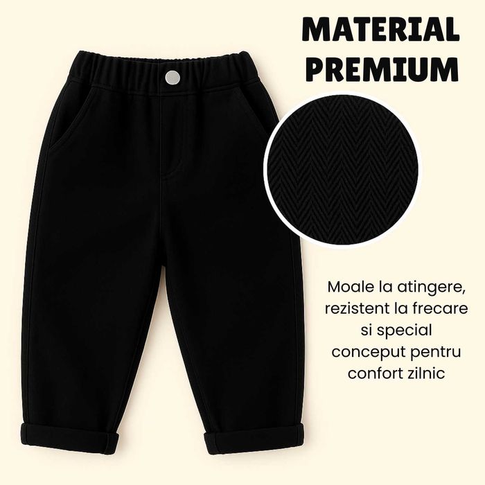 pantaloni baieti, primavara-vara, 140 cm, 3 culori, calitate super