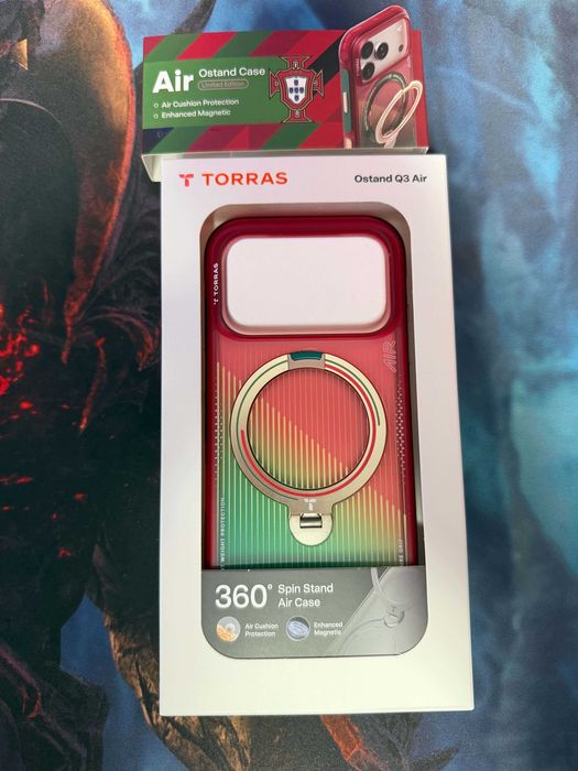 Husa iPhone 17 Pro Torras Ostand Q3 Air Series, WorldCup 2026 Portugalia