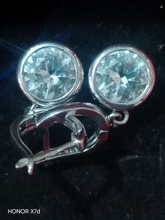 Серёжки серебро.