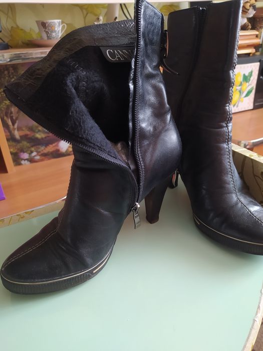 Продам ботильоны кожаные.