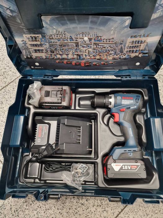 Hope Amanet P4 / Bosch GSR 18V-65 Masina de gaurit si insurubat 63Nm + 2xGBA 18V 5.0Ah + GAL 18V-40 +L-BOXX 136