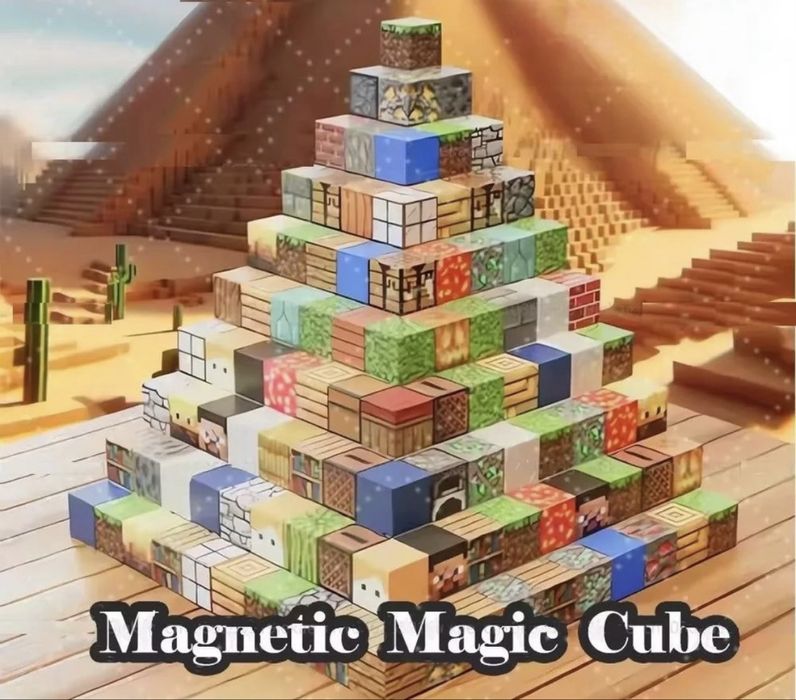 Голям комплект Магнитни кубчета Майнкрафт Minecraft Magnetic Blocks 60
