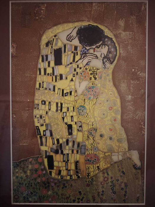 Klimt, Sărutul, Îmbrățișarea, reproduceri în culori