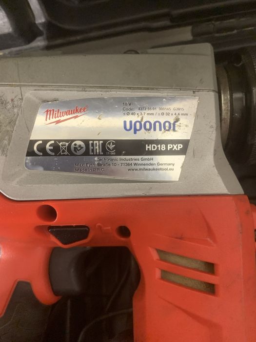 Milwaukee HD18PXP Uponor expandor teava