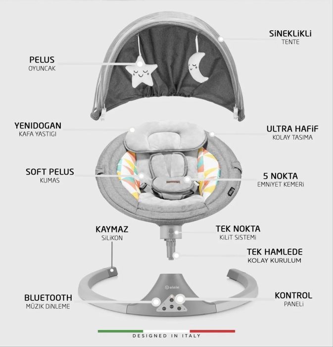 Электронный шезлонг Elele — комфорт и спокойствие для вашего малыша