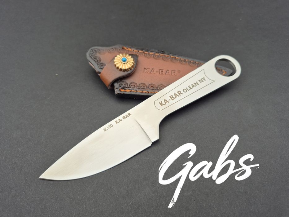 Нож KA BAR OLEAN NY ,фултанг с кожена  кания