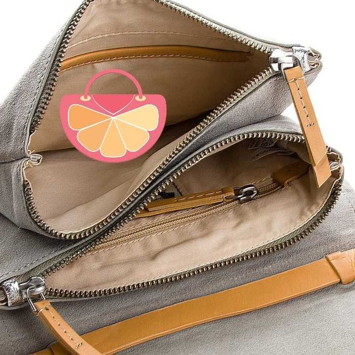 %ПРОМО% CLARKS – Дамска чанта естествена кожа с метален ефект нова