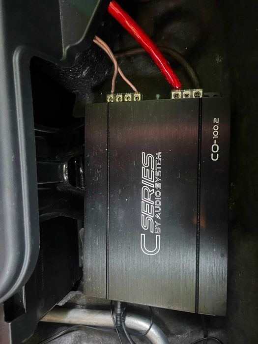 Sistem Audio Crunch USA complet | Subwoofer + Amplificator + Cabluri | Audi A4