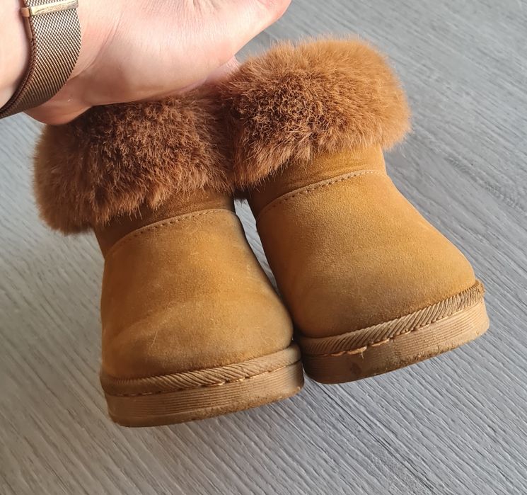 Ugg copii maro cu blana