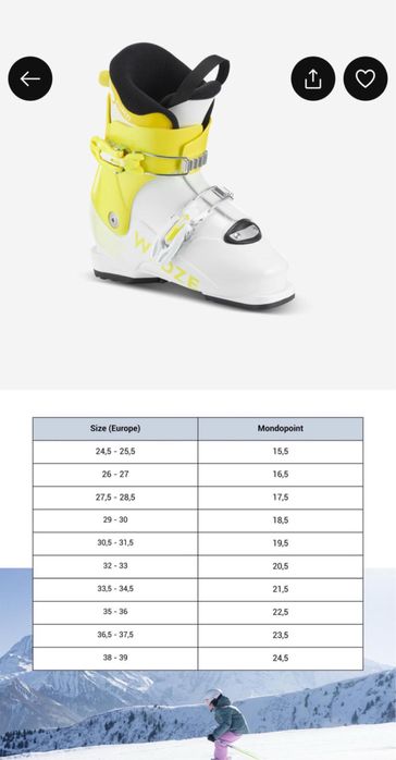 Clăpari schi copii Wedze Pumzi 500 marime 30-33