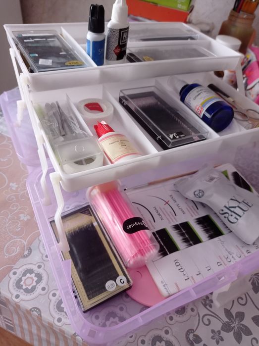 Материалы для наращивание ресниц.