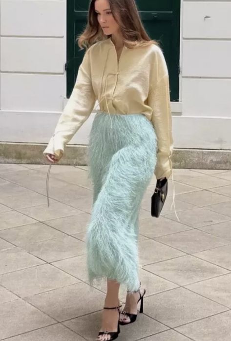 Zara нова пола с ресни
