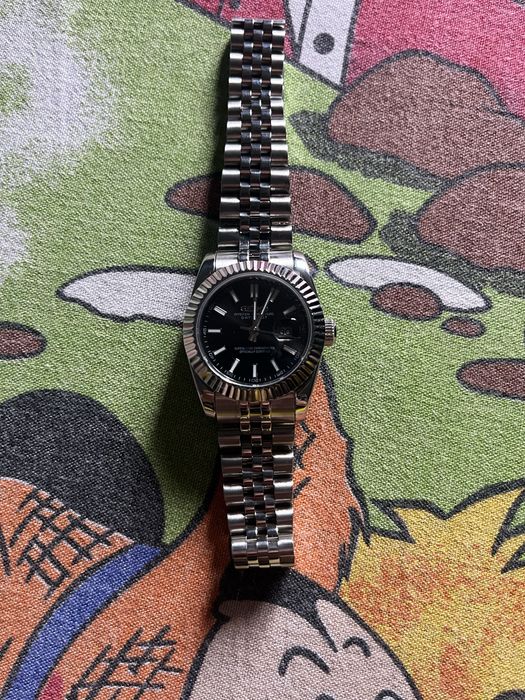 seiko datejust negru