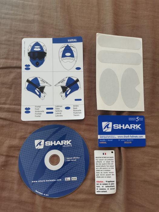 Нова каска за мотор, мотокрос, супермото Shark Varial J. Tixier