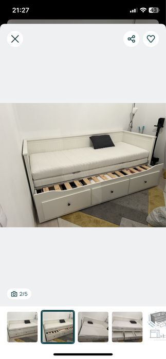 Vand pat ikea 2 persoane