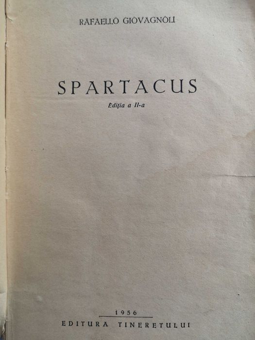 Cartea Spartacus, editie din 1954