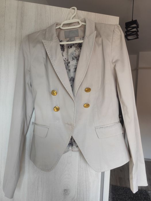 Sacou h&m satin gri mărimea S