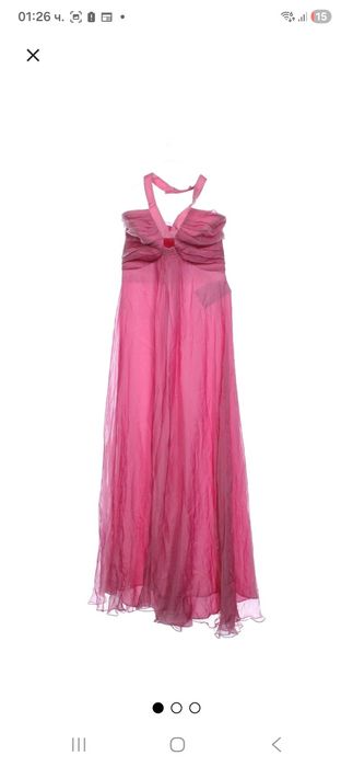 Max Mara дълга копринена рокля – 100% коприна