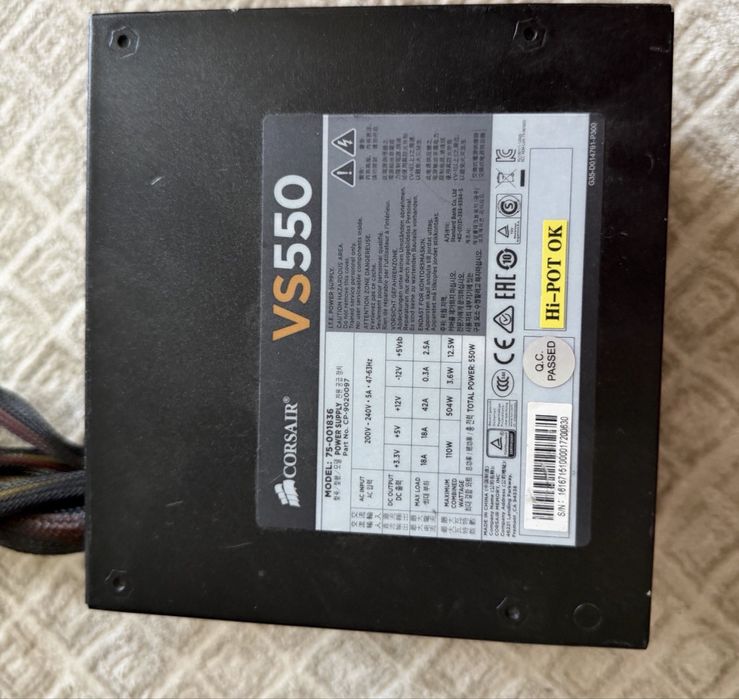 Sursa Corsair Gaming VS550 Nemodulara Super Oferta Limitata