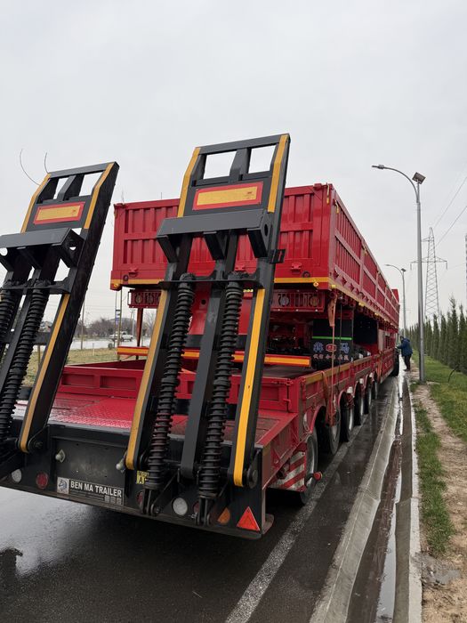 13/14+7 m universal pritsept универсальный прицеп контейнеравоз