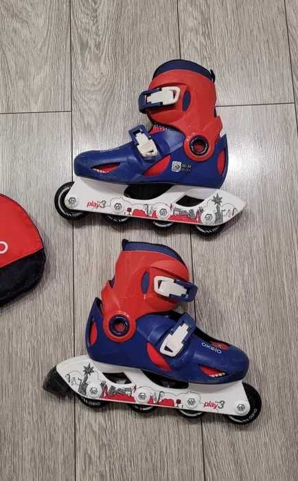 Role reglabile, Decathlon + geanta transport/depozitare