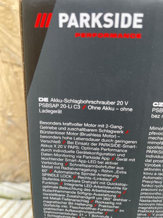 Mașina găurit, înșurubat parkside performance cu garanție 5 ani