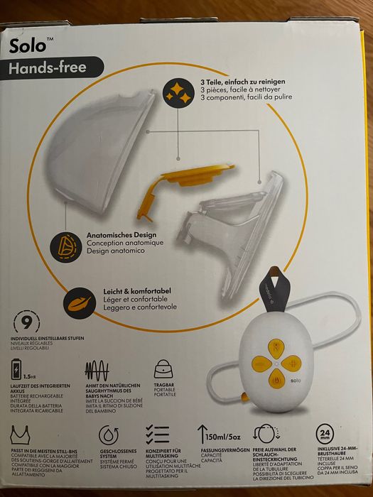 Помпа за кърма Medela solo Hands-free