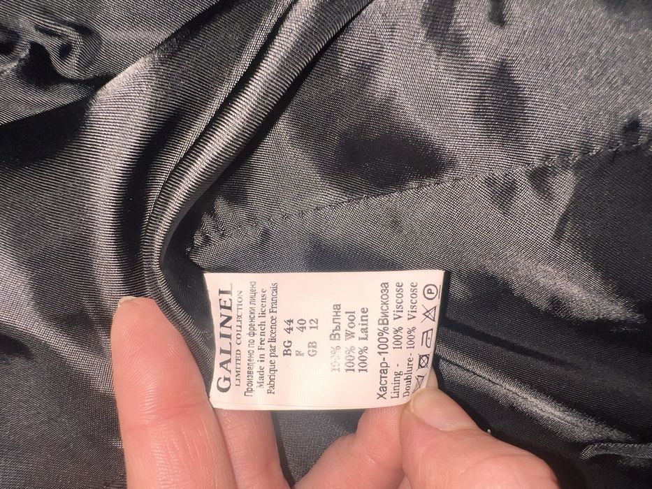 Вълнено сако с яка и маншети от лисица - Galinel