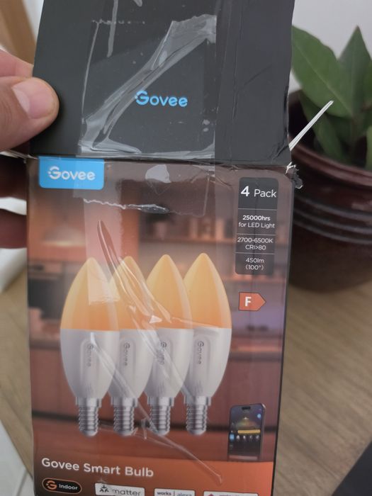 Govee Smart Bulb H600C –  4 броя – E14-смарт крушки