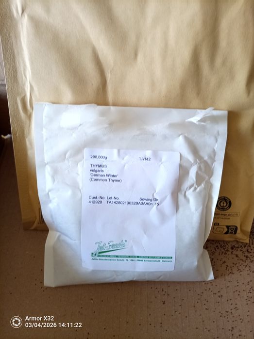 Продавам семена на бял равнец, бял хизоп и  мащерка