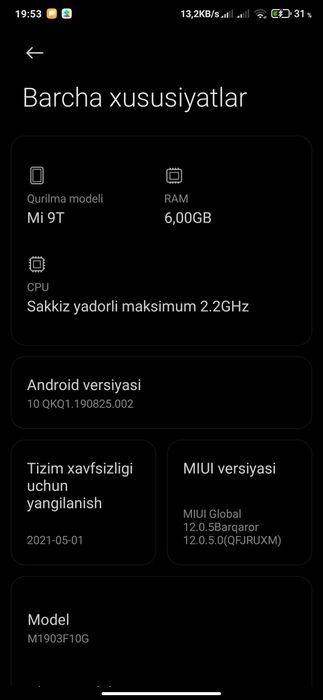 Xiaomi 9T sotiladi