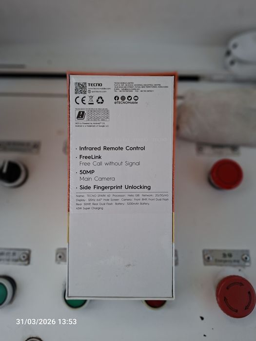 Техно спарк 40 бор